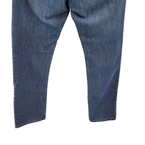 Lions Crest Jeans Straight Relaxed Embroidered Pockets Dark Wash Blue 34 x 32 - Picture 9 of 11